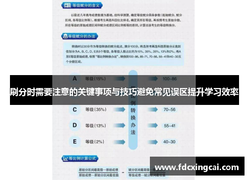 刷分时需要注意的关键事项与技巧避免常见误区提升学习效率