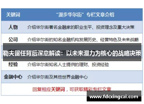 勒夫留任背后深意解读：以未来潜力为核心的战略决策